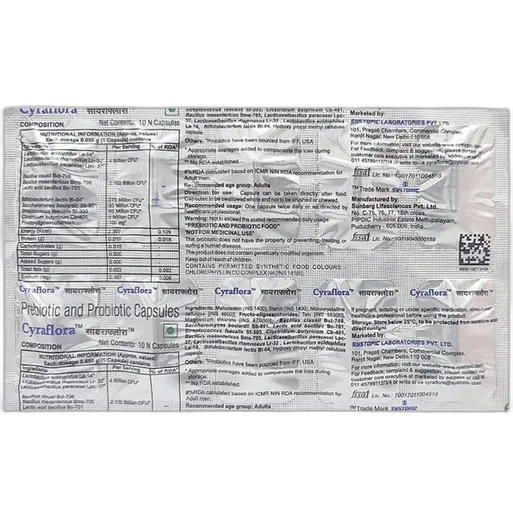 cyraflora capsule 10's